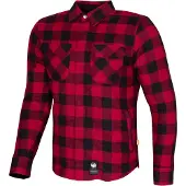 Merlin Sherbrook D30 Zwart Rood Single Layer Motorshirt Maat M