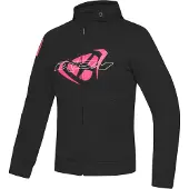 Ixon Touchdown L Zwart Bright Roze Dames Textiele Motorjas Maat M