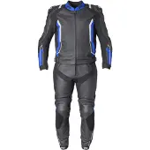 GMS GR-1 Zwart Blauw Wit 2-Delig Motorpak Maat 52