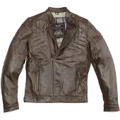 Black-Cafe London Philadelphia Bruin Leren Motorjas Maat 48