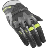 Bogotto Xatran Geperforeerde Zwart Grijs Neon Geel Handschoenen Maat 2XL