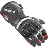 Bogotto Monza Geperforeerde Zwart Rood Wit Handschoenen Maat 2XL