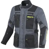 Bogotto Covelo Waterdichte Zwart Grijs Fluo Geel Textiele Motorjas Maat 3XL
