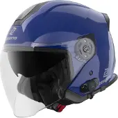 Bogotto H586 BT Solid Blauw Bluetooth Jethelm Maat M