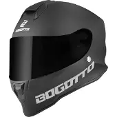 Bogotto H151 Solid Mat Zwart Motorhelm Maat XS