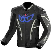 Berik Street Pro Evo motorjas, lederen, zwart/grijs, maat 54