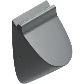 Catalano Comfort Urinoir NewFlush 54x30cm Voor Urinoirdeksel - Mat Zwart (binnenzijde Glans) - Keramiek - Toiletten, Urinoirs, Urinoirpotten - 8059015190826