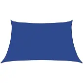 vidaXL Zonnezeil 160 g/m² 3/4x2 m HDPE blauw