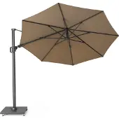 Platinum Zweefparasol Challenger T² - Taupe - Ø3,5 Meter - Rond -