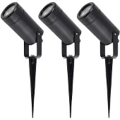 LINDBY Buitenverlichting , Thorgal, dimbare, Zwart, Terras, Kunststof, Modern
