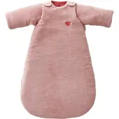 Vertbaudet ALASKA Basics Fleece trappelzak roze