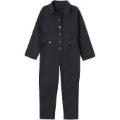 Vertbaudet Jumpsuit meisjes met "worker"-stijl antraciet
