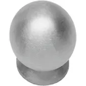 Intersteel Meubelknop bolrond met achterplaat ø20mm - RVS