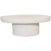 Giga Meubel Salontafel Tess Ovaal Beige 90cm