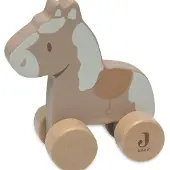 Jollein - Houten Paard Op Wielen - Houten Speelgoed - Nostalgic Ride - 100% FSC