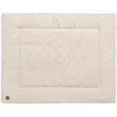Jollein - Boxkleed 75x95cm - Speelkleed Baby - Check Knit Oatmeal