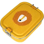 Trixie Brooddoos klein - Mr. Lion - RSV Lunchbox voor kinderen - Makkelijk te openen Broodtrommel - Geel - RVS