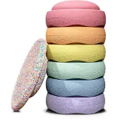 Stapelstein Special Rainbow Super Confetti Set 6 + 1 GRATIS Board | Pastel