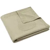 Jollein x Nijntje - Deken Wieg 75x100cm - Wiegdeken, Wiegdekentje, Dekentje Baby - Miffy - Olive Green