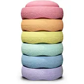 Stapelstein Rainbow Pastel | Set van 6