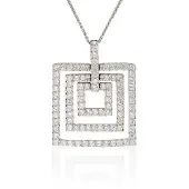 Orphelia Dames 925 Sterling Zilveren Ketting met Hanger - Zilver ZH-4467