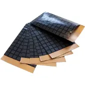 Rotim 200x papieren zakjes Zwarte blokjes 12x19cm