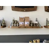 Barrelatelier Wand display "Trebbiano" / Wijnvat / Eiken duigenhout (licht) / 3-delig