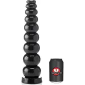 HardToys Anaal Dildo met Ribbels Zwart