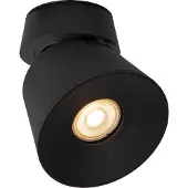 Lucide Plafondspot Trigono - Zwart - 10,5cm - Gu10