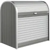 Biohort Storemax, rechthoekig, grijs, opbergbox voor tuingereedschap, 120 liter
