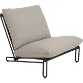 Brafab Blixt loungestoel Zwart-clay beige