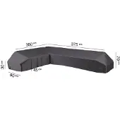 AeroCover Beschermhoes voor hoeklounge - L-vorm - Platform