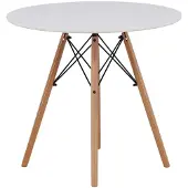 Venture Home Danburi eetkamertafel Ø60cm wit.