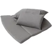 Cane-Line Breeze loungestoel kussenset met hoge rug Natté taupe