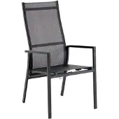Brafab Avanti Gartensessel Positionsstuhl Aluminium/Textilene 2 stuks