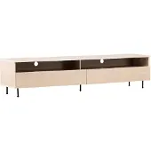 Ebuy24 Navarra TV-meubel 2 laden, 2 planken whitewash.