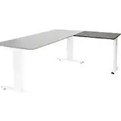 Schaffenburg Linesto Plus Bureau-uitbreiding Rechthoekig Eiken T-Voet 800 (B) x 600 (D) x 655 (H) mm Melamine