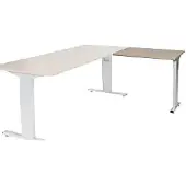 Schaffenburg Linesto Plus Bureau-uitbreiding Rechthoekig Eiken T-Voet 800 (B) x 600 (D) x 655 (H) mm Melamine
