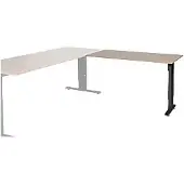 Schaffenburg Linesto Plus Bureau-uitbreiding Rechthoekig Kersen T-Voet 1.200 (B) x 600 (D) x 655 (H) mm Melamine