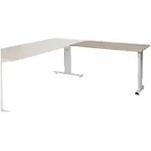Schaffenburg Linesto Plus Bureau-uitbreiding Rechthoekig Kersen T-Voet 1.200 (B) x 600 (D) x 655 (H) mm Melamine