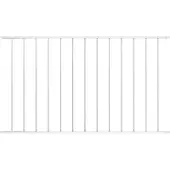 vidaXL Schuttingelement Woerden, gepoedercoat staal, 163x117 cm, wit