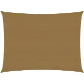 vidaXL Zonnezeil 160 g/m² 2x3 m HDPE taupe