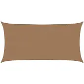 vidaXL Zonnezeil 160 g/m² 2,5x5 m HDPE taupe