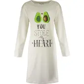 Temptation Dames Nachthemd - Bigshirt - Wit - Maat XXL