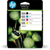 HP 934 Inktpatroon Zwart + 935 Inktpatroon CMY (4-pack)