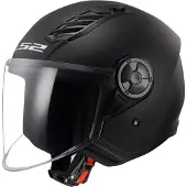 LS2 OF616 Airflow II Solid Mat Zwart 06 Jethelm Maat L