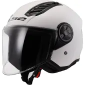 LS2 OF616 Airflow II Solid Gloss Wit 06 Jethelm Maat S