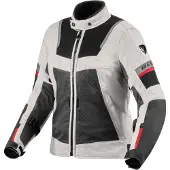 REV'IT! REV’IT! Tornado 4 H2O Dames Zilver Zwart Motorjas Maat 34