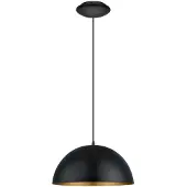 Eglo Gaetano Hanglamp - E27 - 1 Lichts - Ø38cm - Zwart, Goud