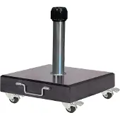 Platinum Parasolvoet Rome Swivel Wheels Black 60 kg